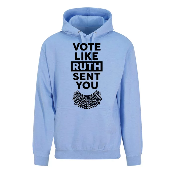 Vote Like Ruth Sent You Feminist Gift Unisex Surf Hoodie