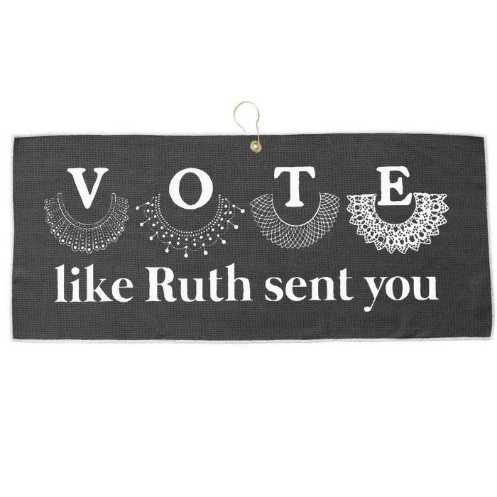 Vote Like Ruth Sent You Large Microfiber Waffle Golf Towel