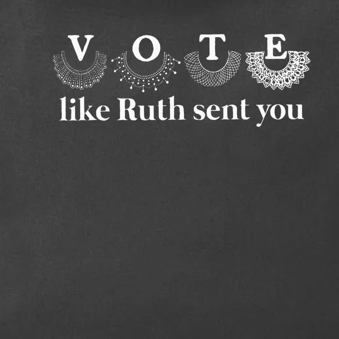 Vote Like Ruth Sent You Zip Tote Bag