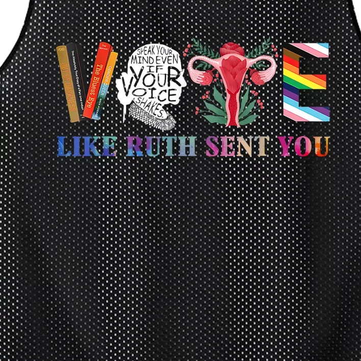 Vote Like Ruth Sent You Mesh Reversible Basketball Jersey Tank