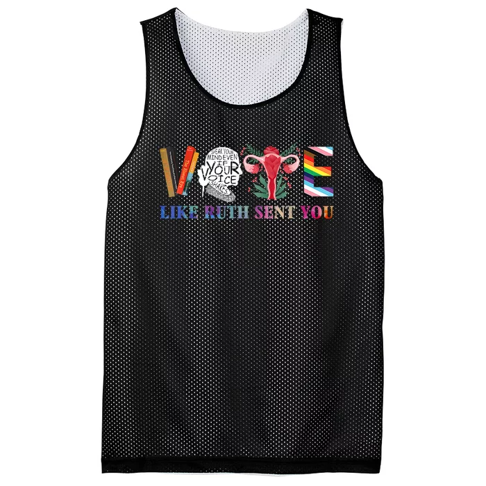 Vote Like Ruth Sent You Mesh Reversible Basketball Jersey Tank