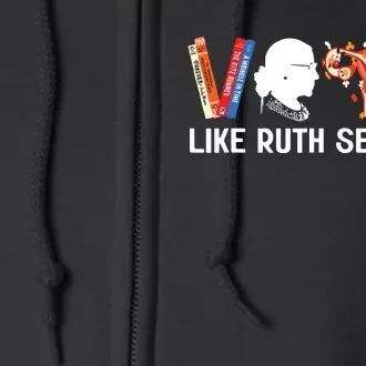 Vote Like Ruth Sent You Uterus Feminist Lgbt Funny Full Zip Hoodie