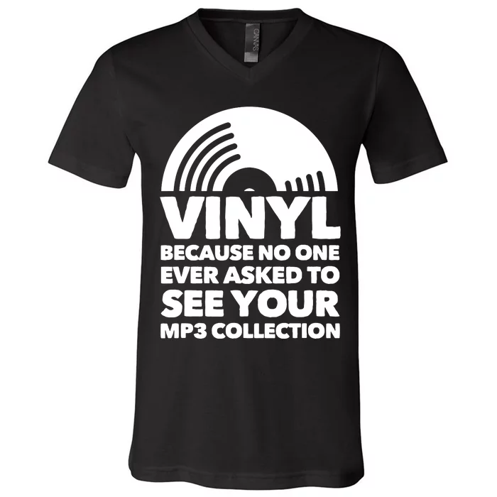 Vinyl Lp Record Vinyl Disc V-Neck T-Shirt