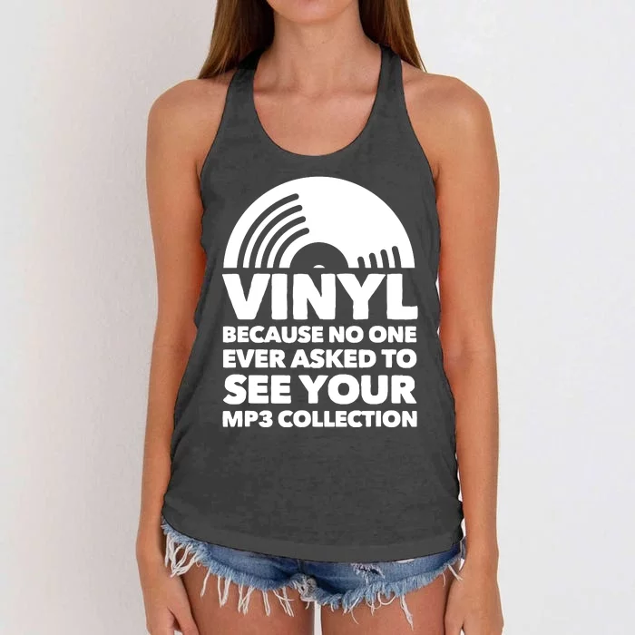 Vinyl Lp Record Vinyl Disc Women's Knotted Racerback Tank