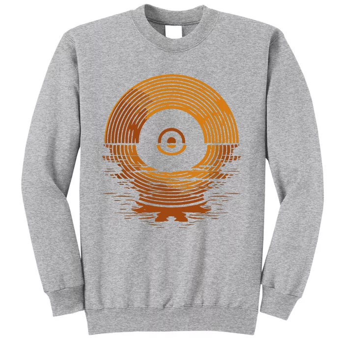 Vinyl Lp Records Sunset Vinyl Tall Sweatshirt