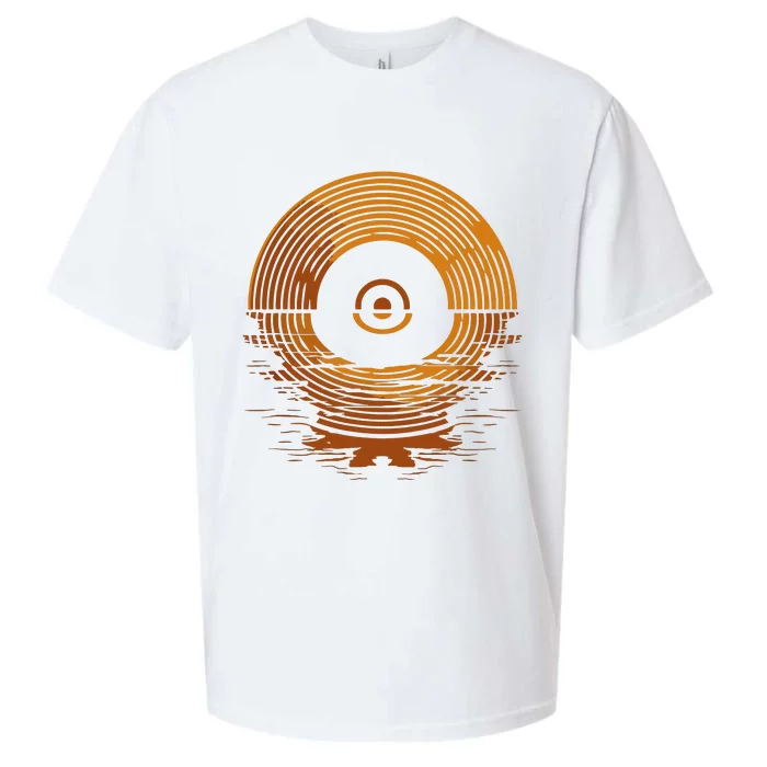 Vinyl Lp Records Sunset Vinyl Sueded Cloud Jersey T-Shirt