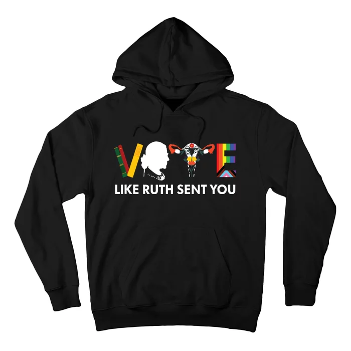 Vote Like Ruth Sent You Uterus Feminist Lgbt Tank Top Hoodie