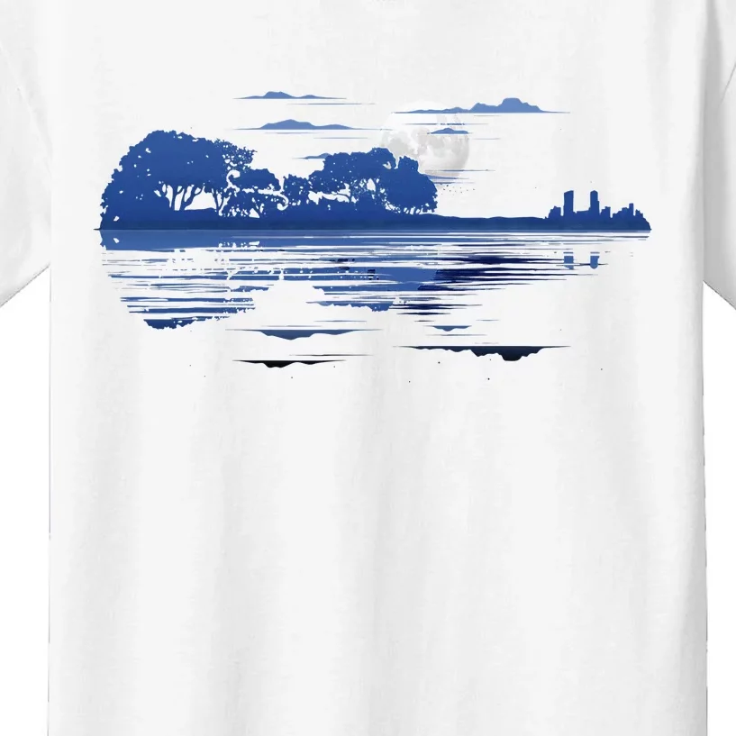 Violin Lake Reflections Violinist Kids T-Shirt