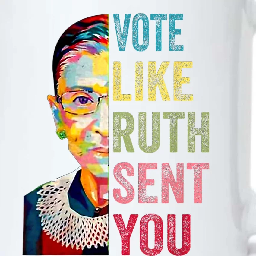 Vote Like Ruth Sent You Feminist Gift Black Color Changing Mug