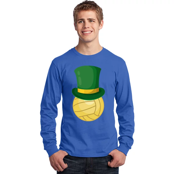 Volleyball Leprechaun St Patrick's Day Sport Funny Gift Long Sleeve Shirt