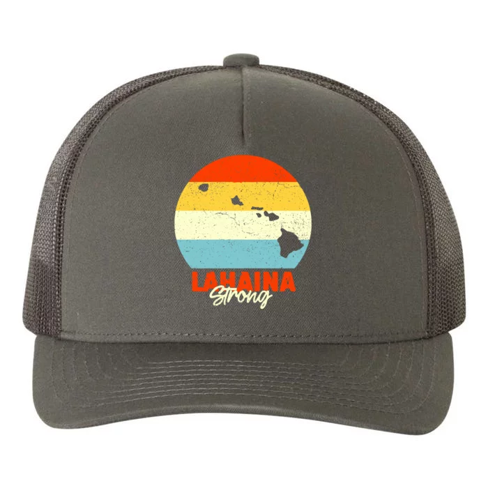 Vintage Lahaina Strong Gift Pray For Maui Yupoong Adult 5-Panel Trucker Hat