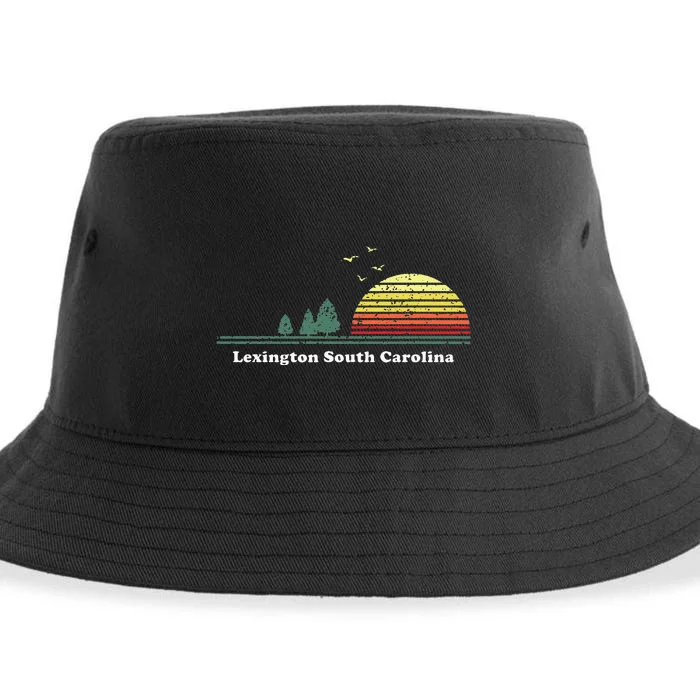 Vintage Lexington South Carolina Sunset Souvenir Sustainable Bucket Hat