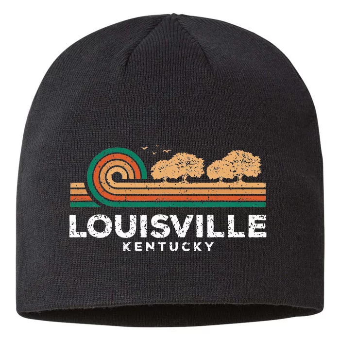 Vintage Louisville Sunset Kentucky Souvenir 8 1/2in Sustainable Knit Beanie