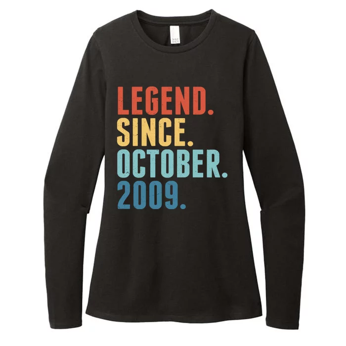 Vintage Legend Since October 2009 Birthday Womens CVC Long Sleeve Shirt