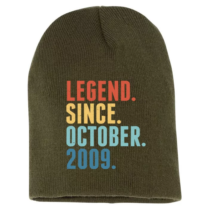 Vintage Legend Since October 2009 Birthday Short Acrylic Beanie