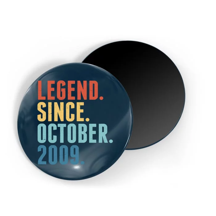 Vintage Legend Since October 2009 Birthday Magnet