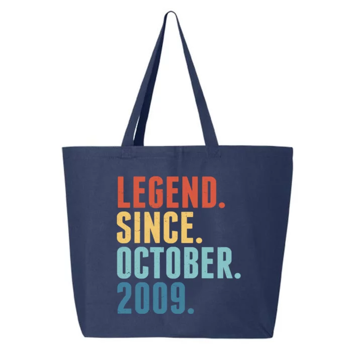 Vintage Legend Since October 2009 Birthday 25L Jumbo Tote