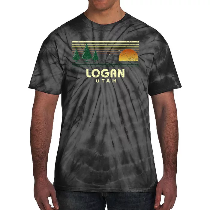 Vintage Logan Sunset Utah Souvenir Tie-Dye T-Shirt