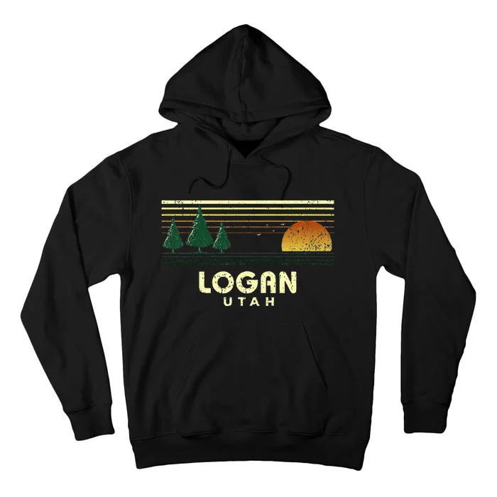 Vintage Logan Sunset Utah Souvenir Tall Hoodie