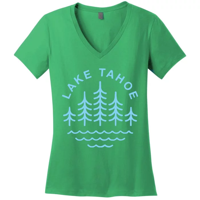 Vintage Lake Tahoe Women's V-Neck T-Shirt