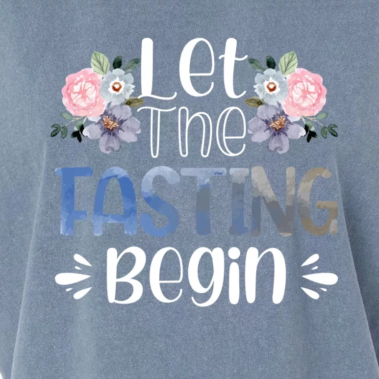 Vwol Let The Fasting Begin Gift Garment-Dyed Women's Muscle Tee