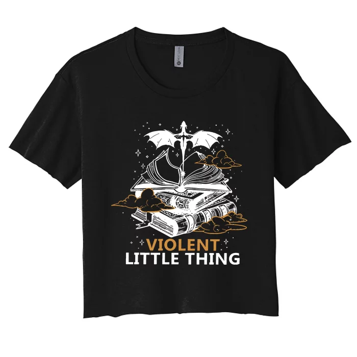 Violent Little Thing Fourth Wing Women's Crop Top Tee