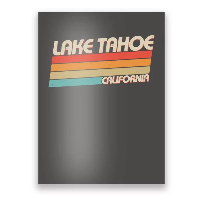 Vintage Lake Tahoe California Logo Poster