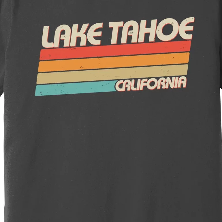 Vintage Lake Tahoe California Logo Premium T-Shirt