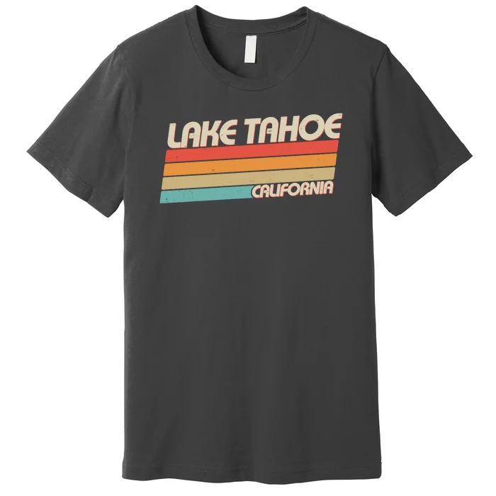 Vintage Lake Tahoe California Logo Premium T-Shirt