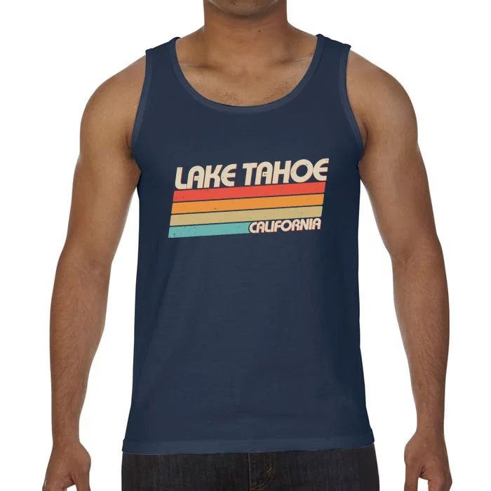 Vintage Lake Tahoe California Logo Comfort Colors® Tank Top