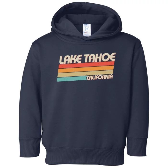 Vintage Lake Tahoe California Logo Toddler Hoodie