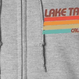 Vintage Lake Tahoe California Logo Full Zip Hoodie