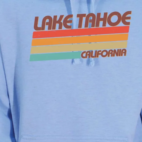 Vintage Lake Tahoe California Logo Unisex Surf Hoodie