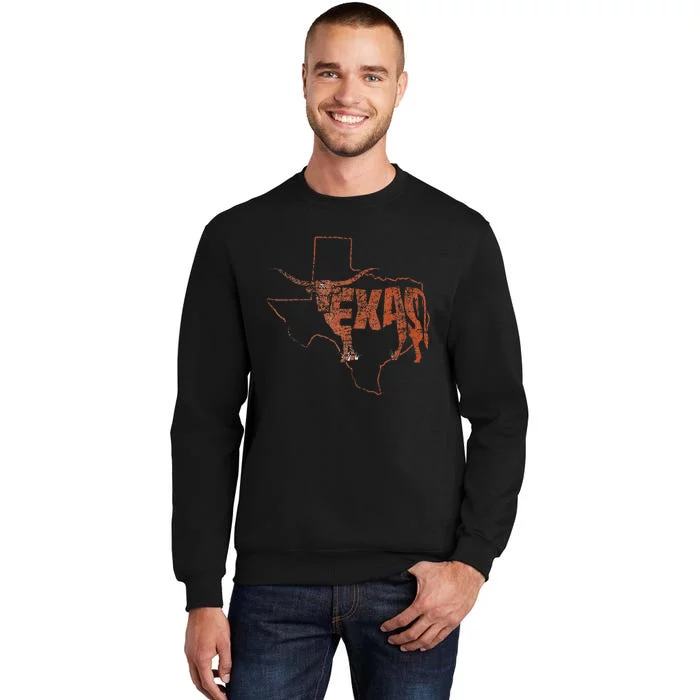 Vintage Longhorn Texas Trendy Austin Pride Retro Design Sweatshirt