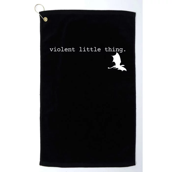 Violent Little Thing Fourth Wing Dark Academia Platinum Collection Golf Towel