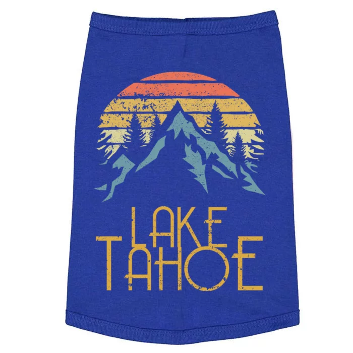 Vintage Lake Tahoe California Nevada Retro Gift Doggie Tank