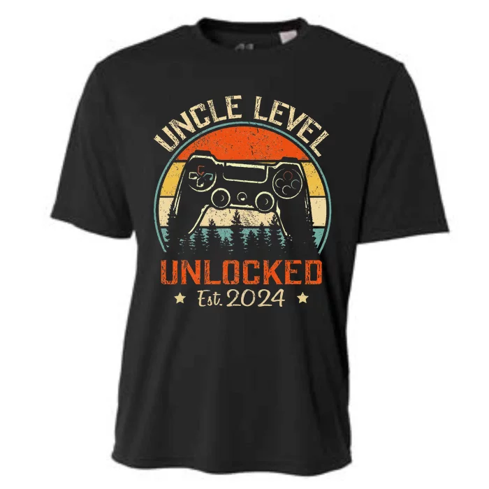 Vintage Leveled Up To Uncle Uncle Level Unlocked Est. 2024 Cooling Performance Crew T-Shirt