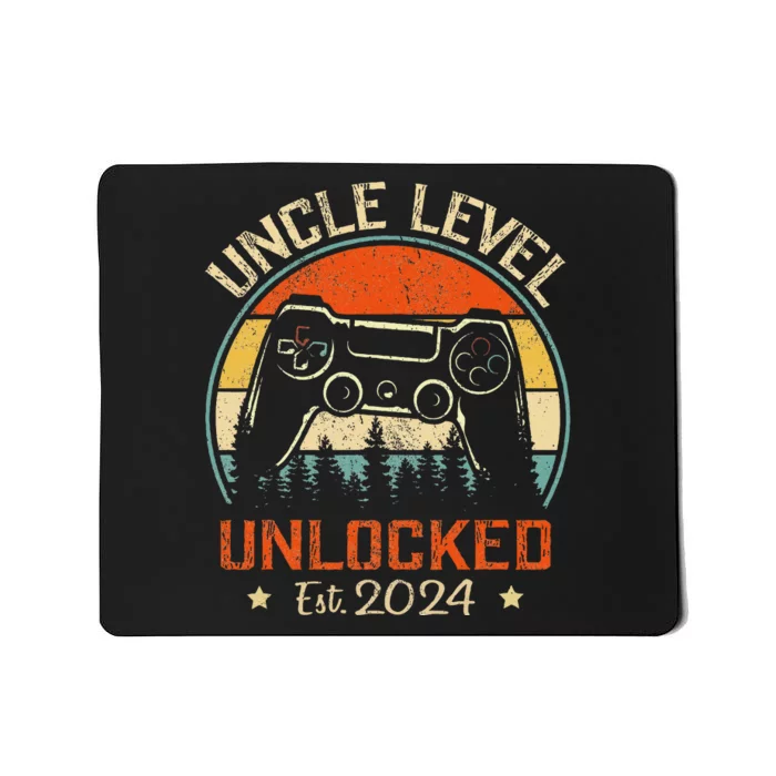 Vintage Leveled Up To Uncle Uncle Level Unlocked Est. 2024 Mousepad