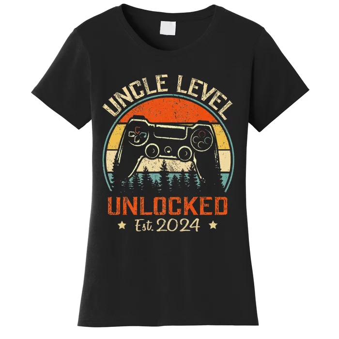 Vintage Leveled Up To Uncle Uncle Level Unlocked Est. 2024 Women's T-Shirt