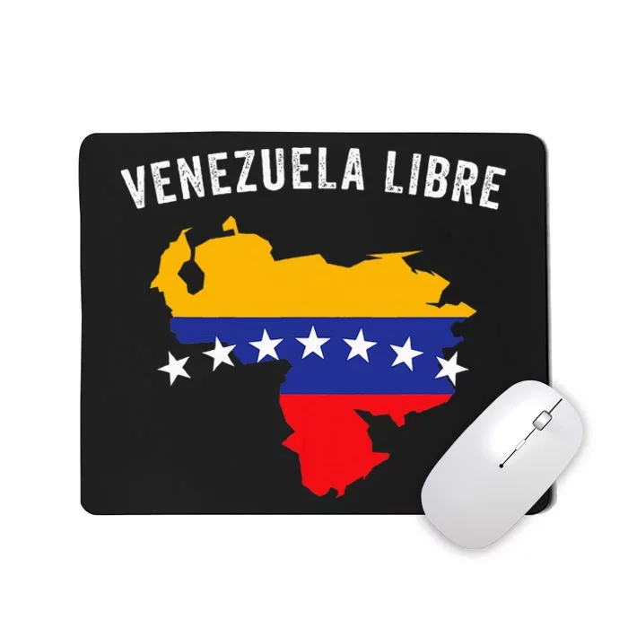 Venezuela Libre Venezuela Map 7 Stars Flag Family Souvenir Mousepad