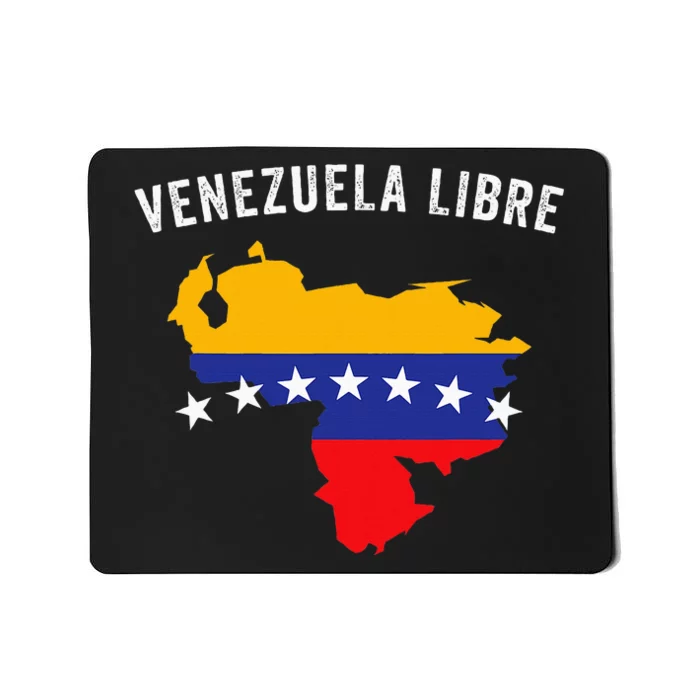 Venezuela Libre Venezuela Map 7 Stars Flag Family Souvenir Mousepad