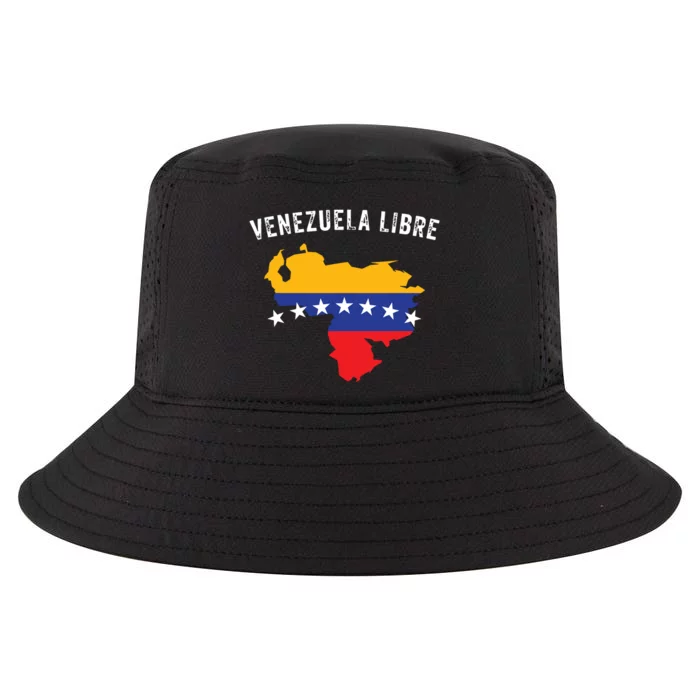 Venezuela Libre Venezuela Map 7 Stars Flag Family Souvenir Cool Comfort Performance Bucket Hat