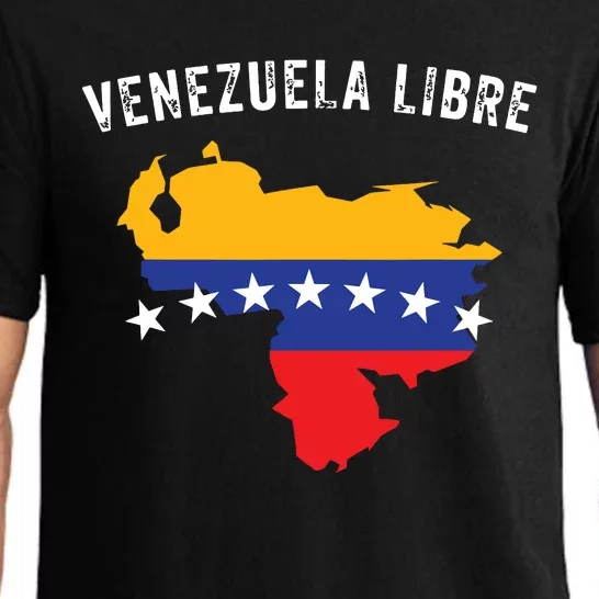 Venezuela Libre Venezuela Map 7 Stars Flag Family Souvenir Pajama Set