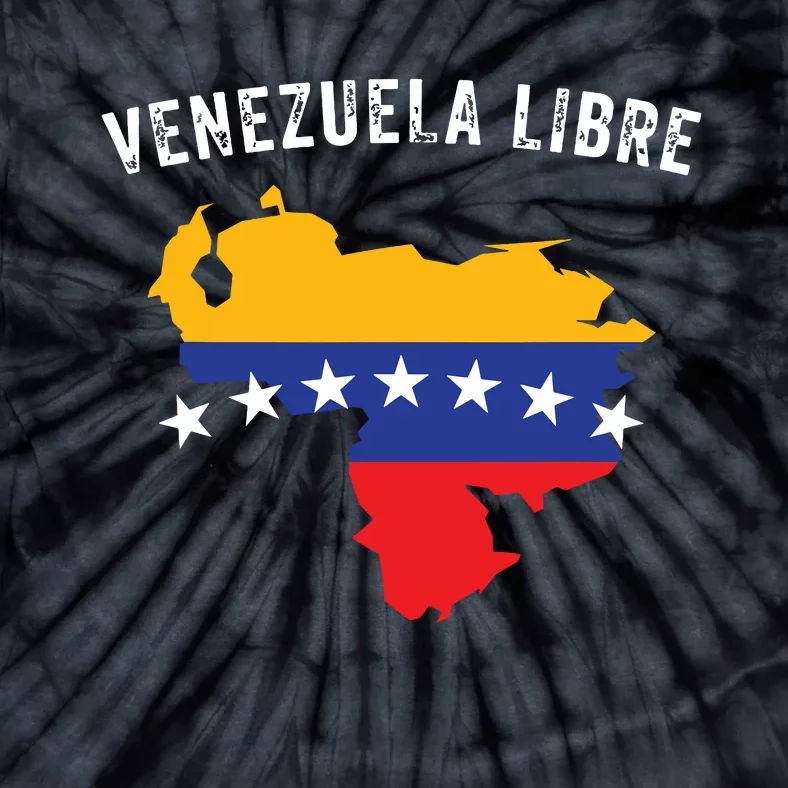 Venezuela Libre Venezuela Map 7 Stars Flag Family Souvenir Tie-Dye T-Shirt