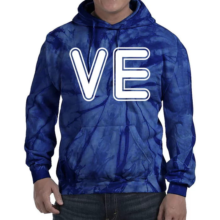 VE Love Valentine's Day Couple Matching Wife & Husband Tie Dye Hoodie