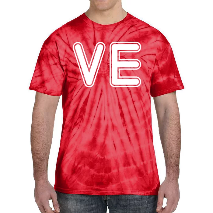 VE Love Valentine's Day Couple Matching Wife & Husband Tie-Dye T-Shirt