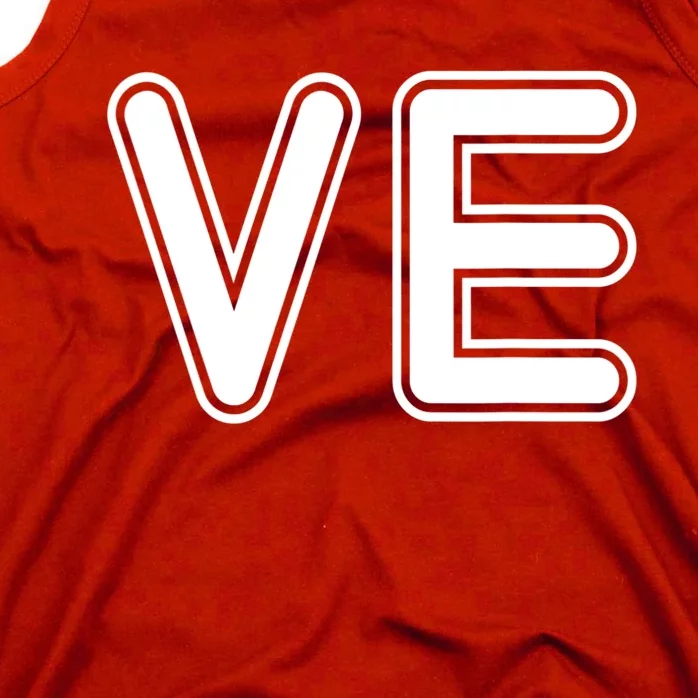 VE Love Valentine's Day Couple Matching Wife & Husband Tank Top