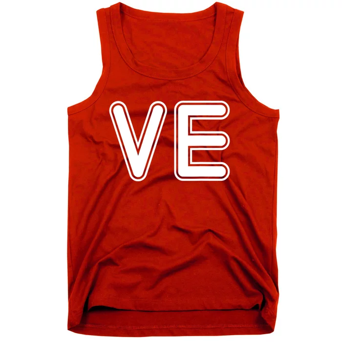 VE Love Valentine's Day Couple Matching Wife & Husband Tank Top