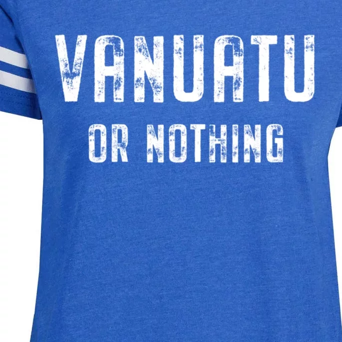 Vanuatu Lover Vanuatu Or Nothing Gift Enza Ladies Jersey Football T-Shirt