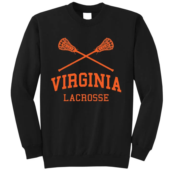 Virginia Lacrosse Vintage Lax Weathered Tall Sweatshirt